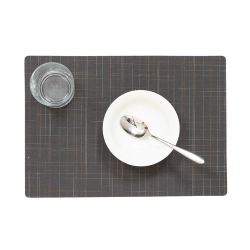 Placemats Damero Liso grijs MINIMALE BESTELEENHEID 12 STUKS