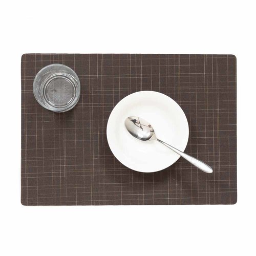 Sets de table Damero Liso marron COMMANDE MINIMALE 12 pièces