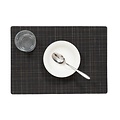 Place mats Damero Liso black packed per 12 pieces