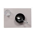 Sets de table Uni gris clair COMMANDE MINIMALE 12 pièces