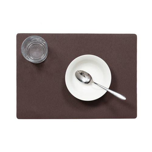 Placemats Uni chocolate MINIMALE BESTELEENHEID 12 STUKS