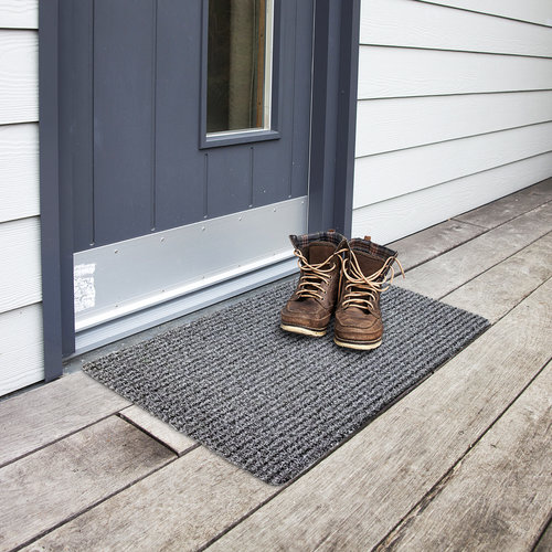 Wicotex Doormat outdoor scraping mat 50x80cm grey black