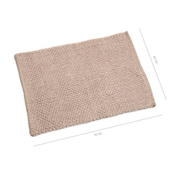 Bath mat Classic Braid 60x90cm taupe