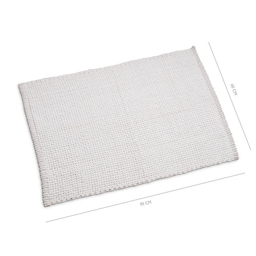 Bath mat Classic Braid 60x90cm white