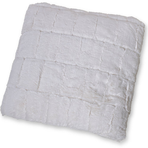 Wicotex Coussin décoratif jacquard Cube beige 50x50cm polyester