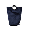 Wicotex Laundry basket bag model dark blue 36x61cm