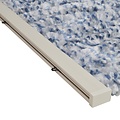 Wicotex Rideau à mouche- queue de chat- 100x240 cm mélange bleu/gris/blanc dans une boîte de couleur