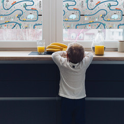 Raamfolie statisch-anti inkijk-Streets 46cm