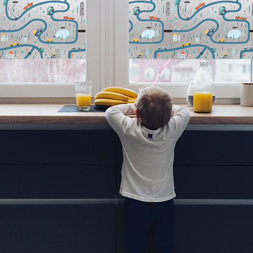 Film pour fenêtre statique-anti-vue-Rue 46cm