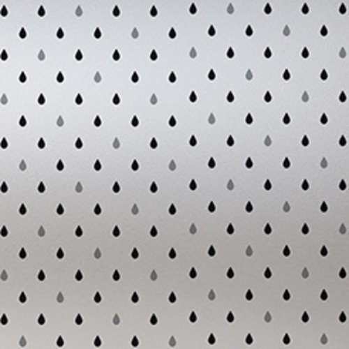 Fensterfolie Statik-Antisicht Regen grau 46cm