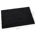 Cleaning mat coir black 60x80cm