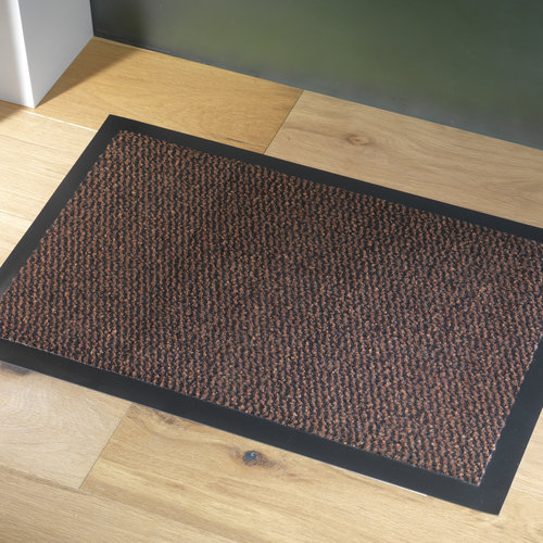 Doormat-cleaning mat Faro 60x80cm black rust