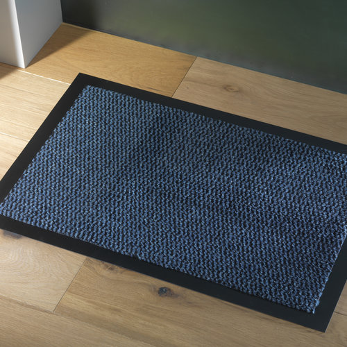 Doormat-cleaning mat Faro 60x80cm black blue
