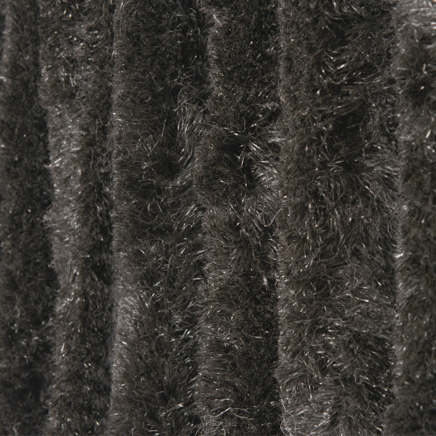 lengte kijk in stroomkring Vliegengordijn-kattenstaart-caravan- 56x180 cm zwart