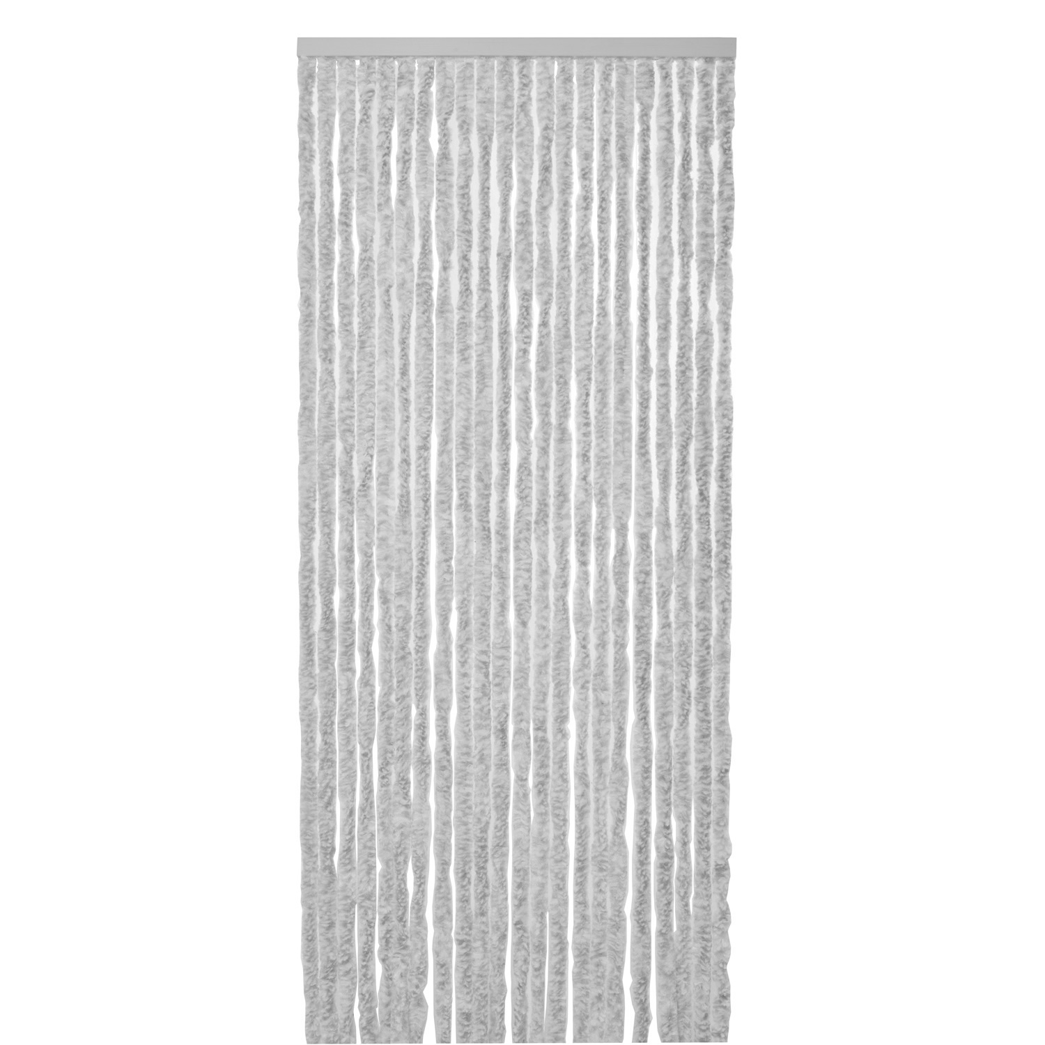 abstract Soepel ader Vliegengordijn-kattenstaart-caravan- 56x180 cm grijs wit mix