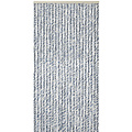 Wicotex Rideau à mouche- queue de chat- 120x240cm bleu/blanc mélange dans une boîte de couleur