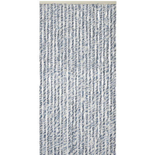 Wicotex Rideau à mouche- queue de chat- 100x240 cm mélange bleu/gris/blanc dans une boîte de couleur