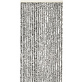 Flauschvorhang 100x240 cm grau / schwarz / weiß Mischung in doos