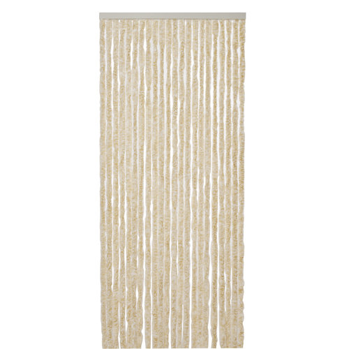 Fliegenvorhang-Katzenschwanz- 90x220 cm beige/weiß Mix in einer Farbbox