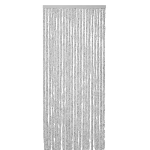 Rideau à mouche- queue de chat- 90x220cm gris blanc mix dans une boîte de couleur