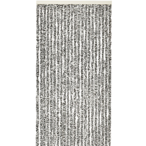 Wicotex Rideau anti-mouches - queue de chat - 120x240 cm gris/noir/blanc dans une boîte de couleur