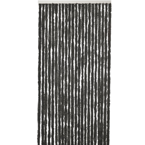 Wicotex Rideau à mouche - queue de chat 120x240 cm noir uni dans une boîte de couleur