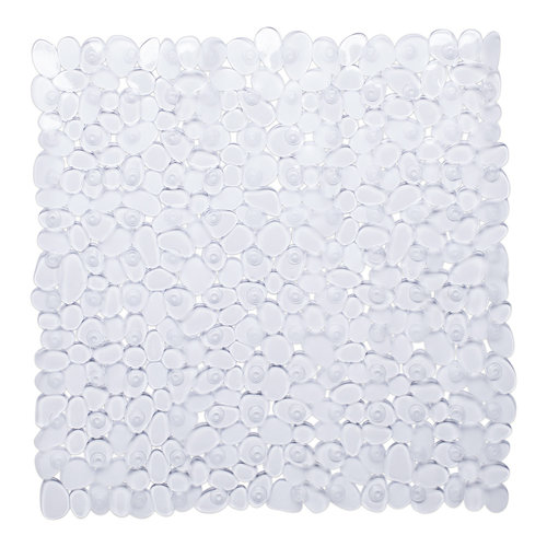 Wicotex Tapis de douche antidérapant pour douche transparent 53x53cm