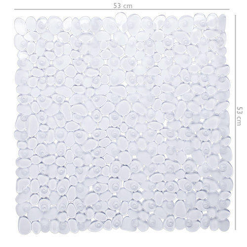 Wicotex Shower mat anti-slip for shower transparent 53x53cm