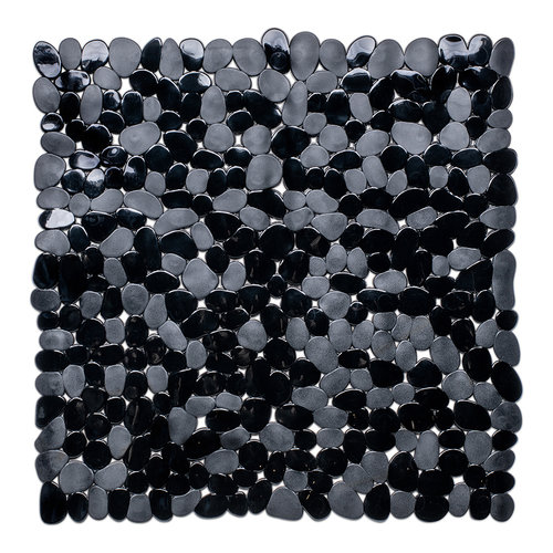 Wicotex Tapis de douche antidérapant pour la douche noir 53x53cm