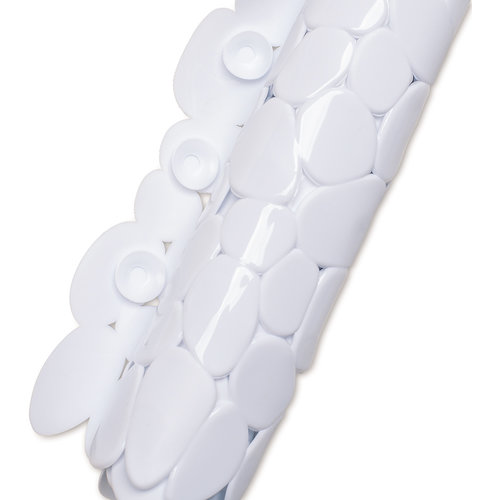 Wicotex Tapis de bain antidérapant blanc 68x35cm