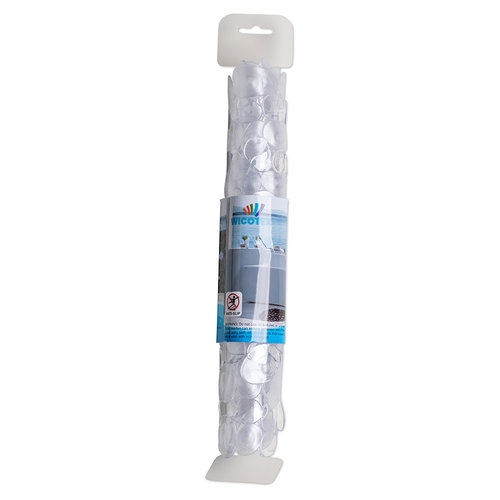 Wicotex Tapis de bain antidérapant transparent 68x35cm