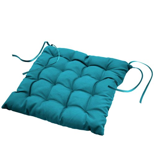 Coussin de chaise coussin de siège Essentiel aqua 40x40x7cm