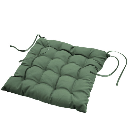 Coussin de chaise coussin de siège Essentiel vert 40x40x7cm