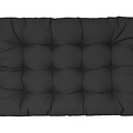 Pallet cushion Basic comfort Water-repellent seat cushion Black 120x80x15cm