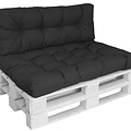 Palletkussen Basic comfort Waterafstotend Zitkussen Zwart 120x80x15cm