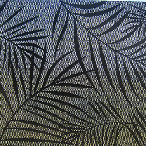 Film pour fenêtre statique-anti-voyant Textile Palms noir 46cm x 20m