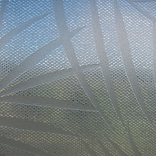 Window film static-anti view Textile Palms grey 46cm x 1.5m