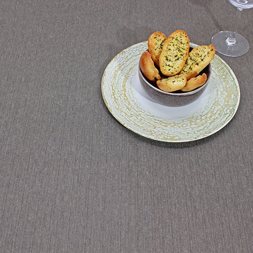 Coated table linen Sofia Moka