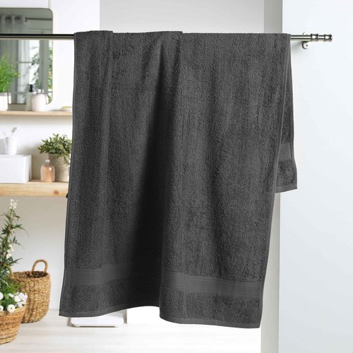 Handtuch anthrazit 100% Baumwolle