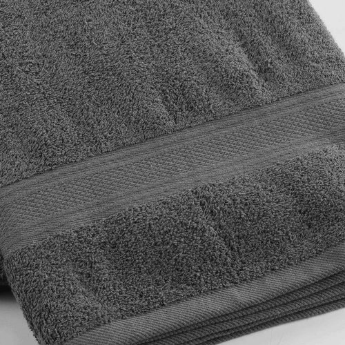 Serviette de bain anthracite 100% coton