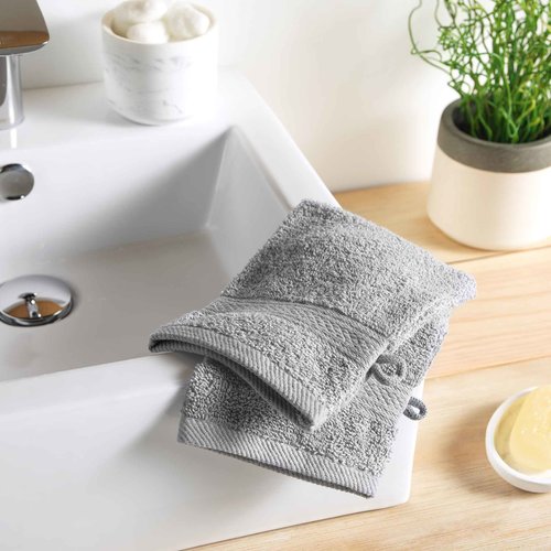 Serviette grise 100% coton