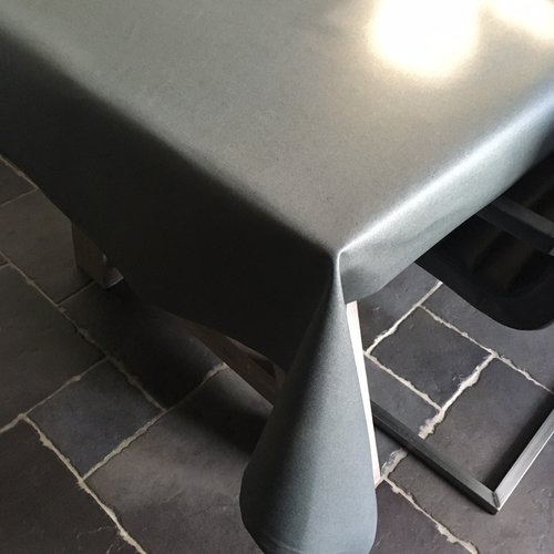 Coated table linen - anthracite