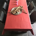 Nappe enduite - rouge bordeaux  180 cm de large