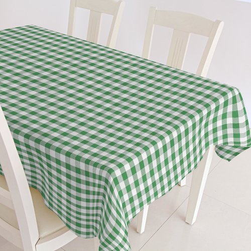 PVC Tablecloth Checkered green Picnic