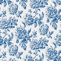 Oilcloth 2009-01 Blue roses