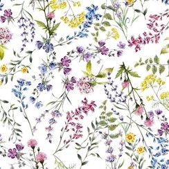 Wachstuch 4033-01 Wilde Blumen