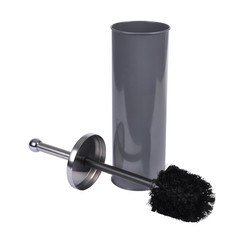 Toilet brush metal grey