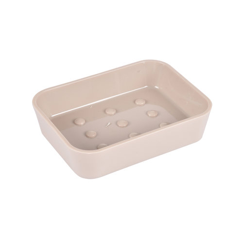 Porte-savon en plastique taupe