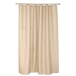 Duschvorhang 180x200 Textil Plain Jacquard taupe