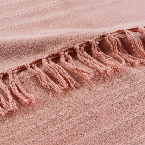 geen Plaid-Decken Lilia 180x220 cm Pfirsich